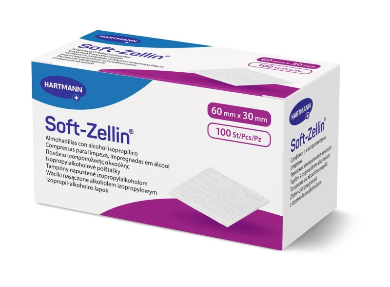 Tampoane cu alcool Soft Zellin C, 100 buc – Hartmann — preț și oferte