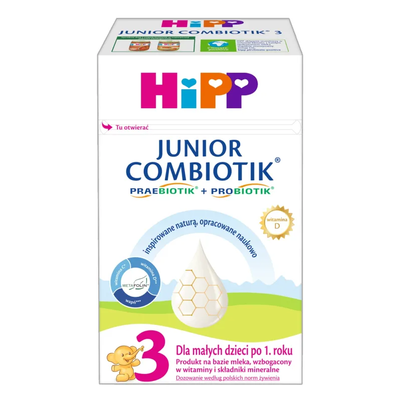 HiPP 3 Junior Combiotik, produs pe bază de lapte, după 1 an, 550 g — preț și oferte