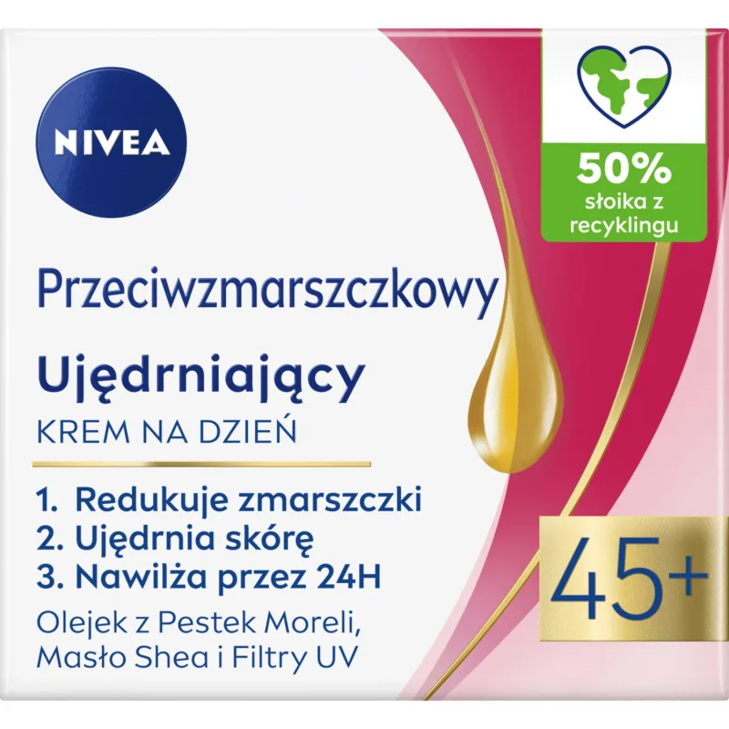 Nivea, cremă de zi antirid cu efect de întărire SPF 15 45 +, 50 ml — preț și oferte
