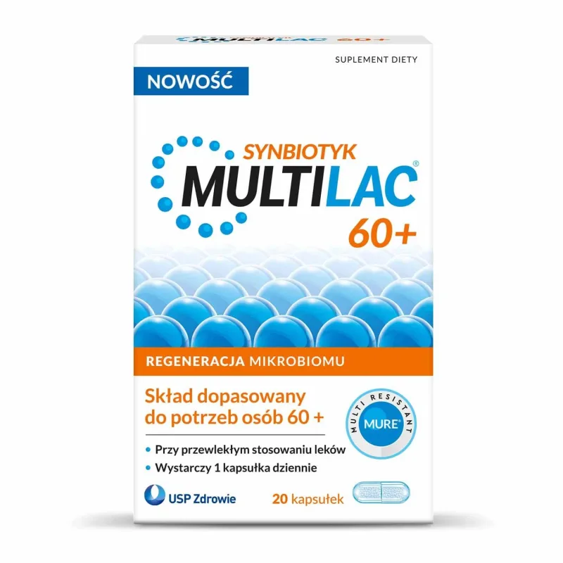 Multilac 60+ Synbiotic, 20 capsule USP — preț și oferte
