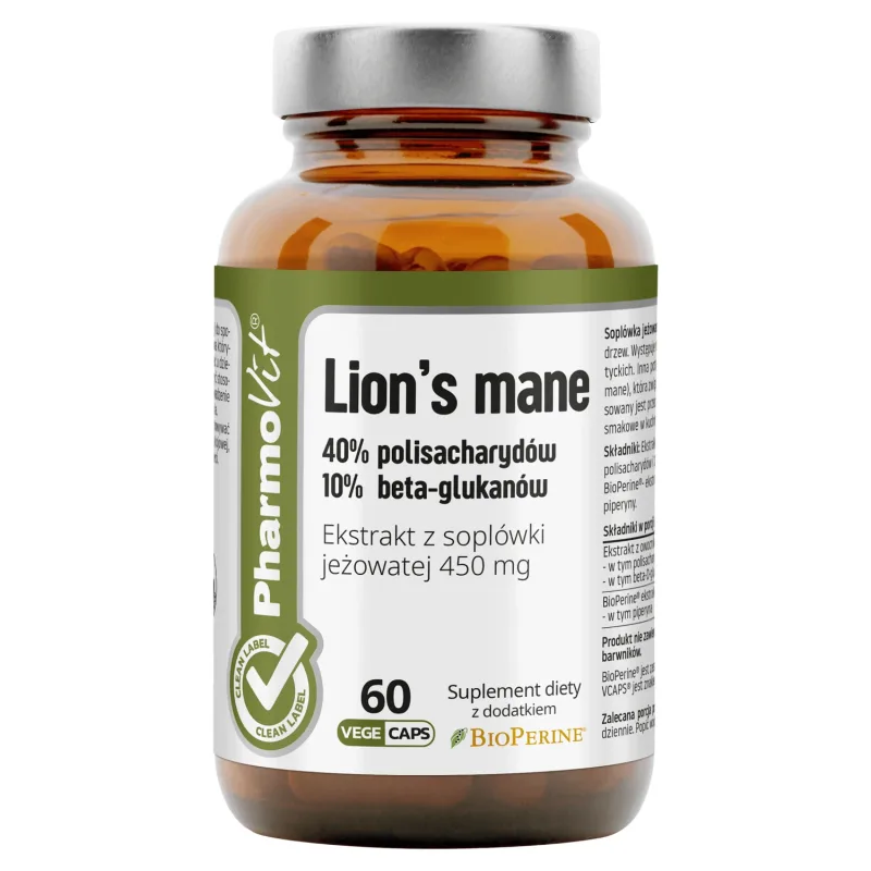 PharmoVit Coamă de leu, 60 capsule — preț și oferte