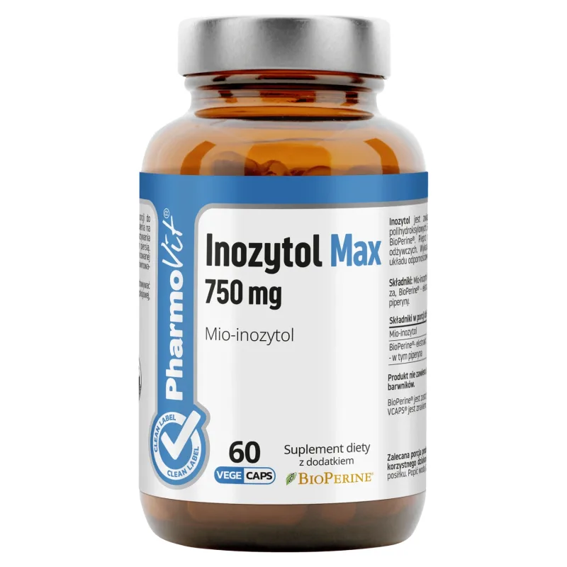 PharmoVit Inositol Max 750 mg, 60 capsule — preț și oferte