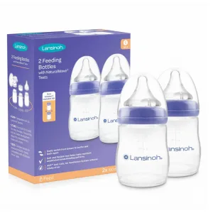 Lansinoh, NaturalWave flacon tetină debit lent, 2 x 160 ml