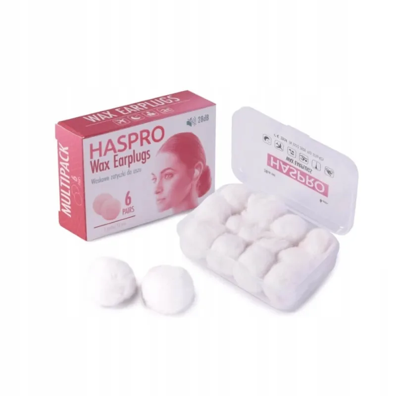 Haspro Wax, dopuri de ceară pentru urechi, 12 bucăți — preț și oferte