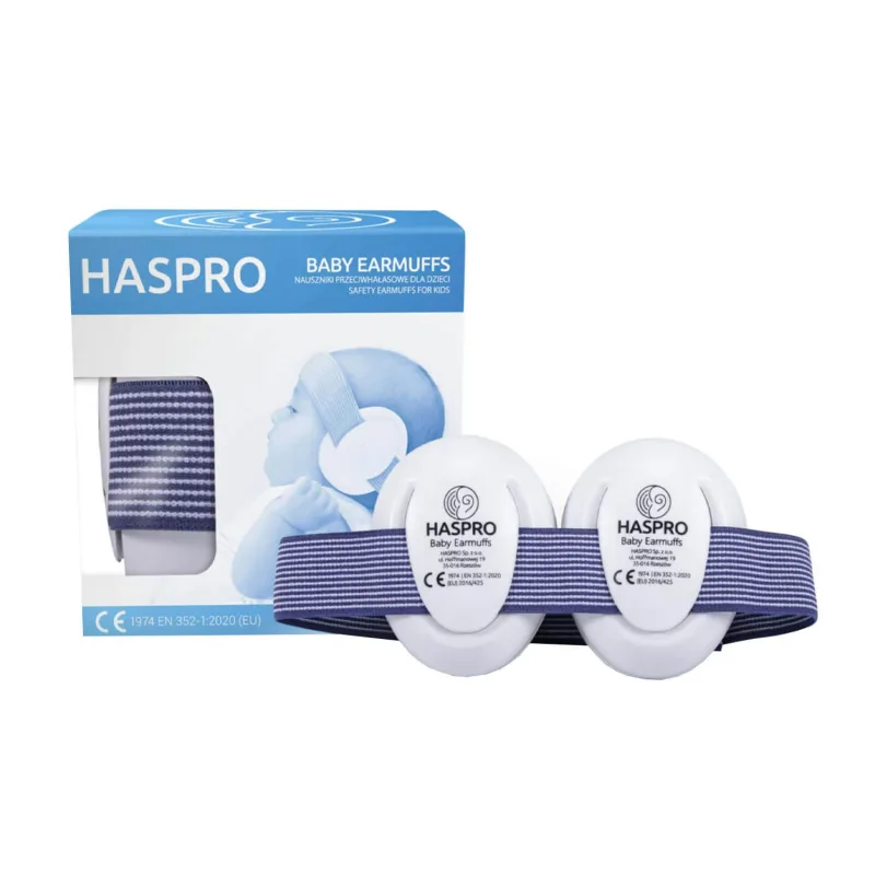 Haspro Baby Earmuffs, antifoane de protecție pentru bebeluși și copii, 0-3 ani, albastru, 1 buc — preț și oferte