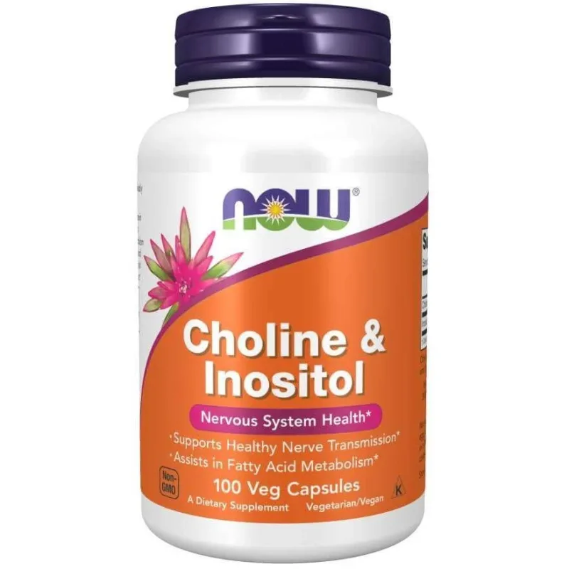 Now Foods Colină și inozitol, colină și inozitol, 100 capsule — preț și oferte