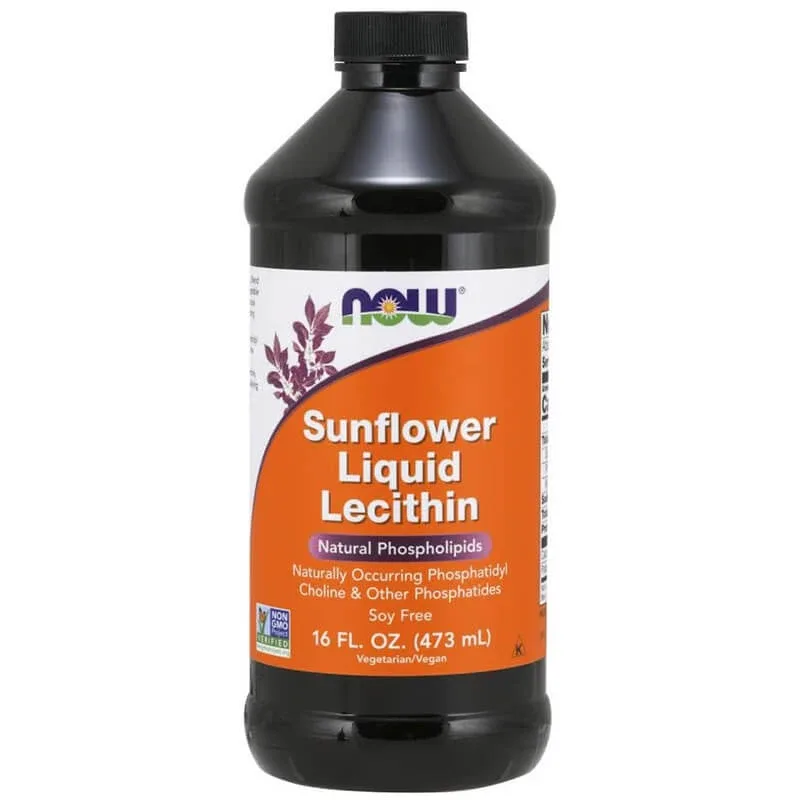 Now Foods Lecitină lichidă de floarea soarelui, lecitină din semințe de floarea soarelui, lichid, 473 ml — preț și oferte