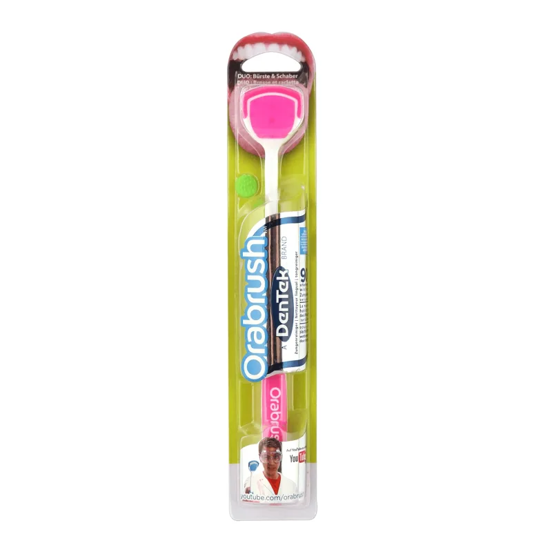 DenTek Orabrush, curățător de limbă cu perie, 1 buc — preț și oferte