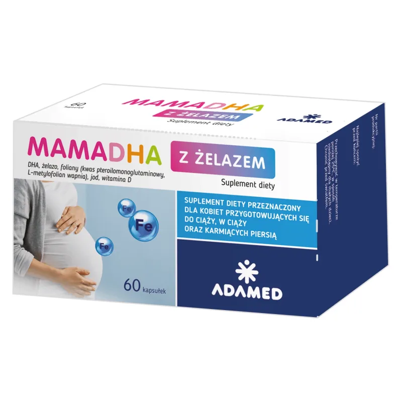 MamaDHA cu fier, 60 capsule — preț și oferte