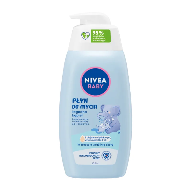 Nivea Baby, loțiune de spălare, baie delicată, din prima zi, 450 ml — preț și oferte