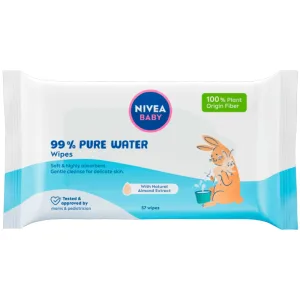 Nivea Baby 99% apă pură, șervețele umede biodegradabile, 57 bucăți