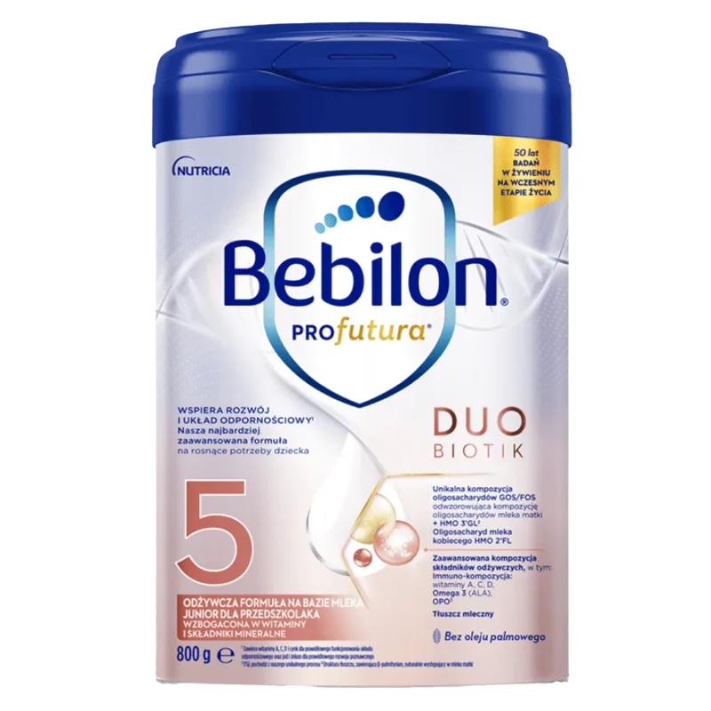 Bebilon Profutura DuoBiotik 5, formulă nutritivă pe bază de lapte, pentru preșcolar, 800 g — preț și oferte