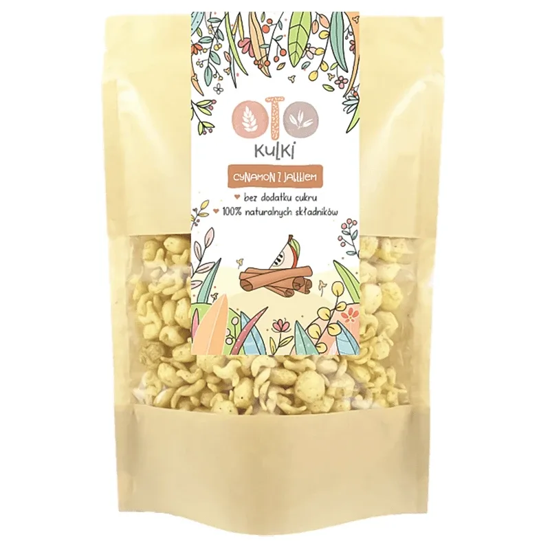 OtoLandia OTO Balls Scorțișoară cu mere, cereale pentru micul dejun, 110 g — preț și oferte