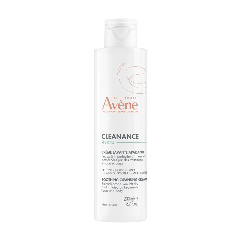 Avene Cleanance Hydra, cremă de curățare și calmare pentru față și corp după tratamente farmacologice, 200 ml — preț și oferte