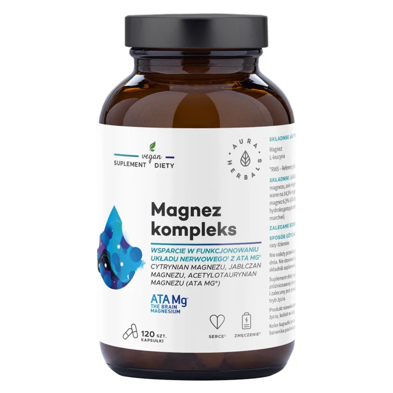 Aura Herbals Magnesium Complex ATA Mg, 120 capsule — preț și oferte