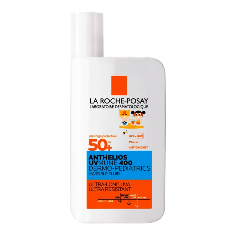 La Roche-Posay Anthelios UVMune 400 Dermo-Pediatrics, fluid de protecție facială pentru copii, SPF 50+, 50 ml — preț și oferte