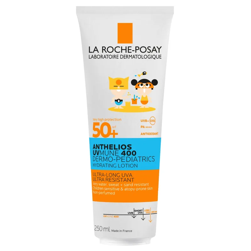 La Roche-Posay Anthelios UVMune 400 Dermo-Pediatrics, lapte protector pentru copii, SPF 50+, 250 ml — preț și oferte