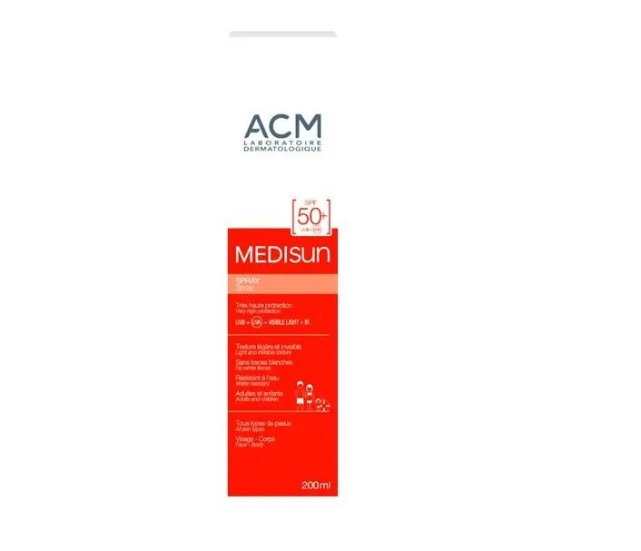 Spray pentru protectie solara cu SPF 50+ Medisun, 200 ml, Acm ACM LABORATOIRE — preț și oferte