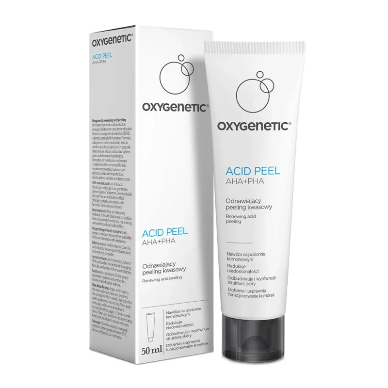 Peeling acid Oxygenetic AHA+PHA, peeling acid reînnoitor, 50 ml — preț și oferte