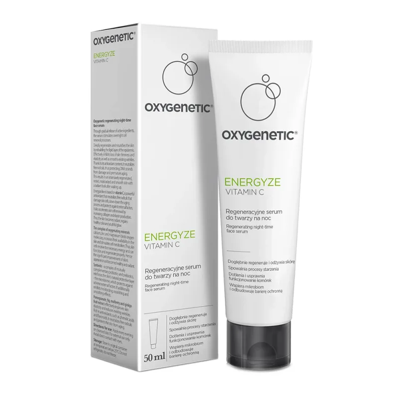 Oxygenetic Energyze Vitamina C, ser de noapte regenerant pentru față, 50 ml — preț și oferte