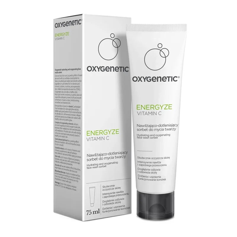 Oxygenetic Energyze Vitamina C, sorbet de spălare facială hidratant și oxigenant, 75 ml — preț și oferte