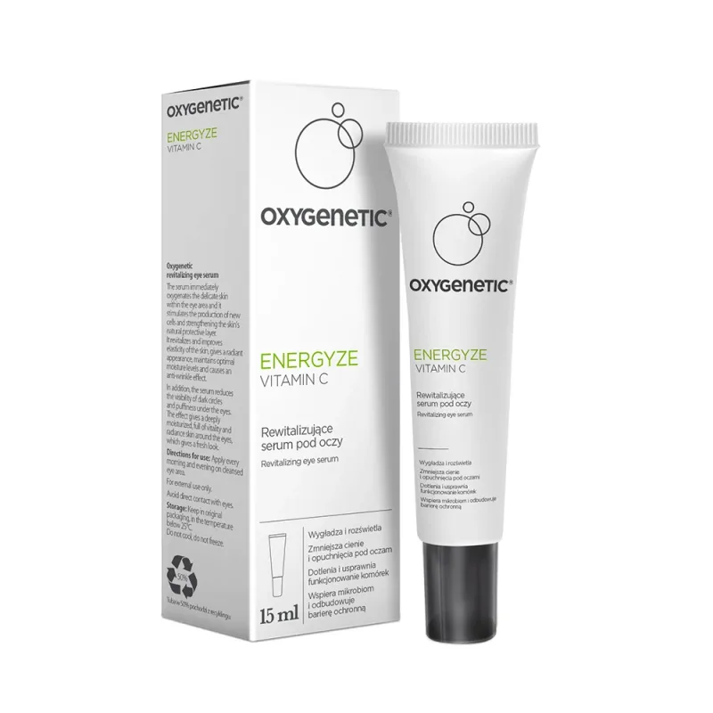 Oxygenetic Energyze Vitamina C, ser revitalizant pentru ochi, 15 ml — preț și oferte