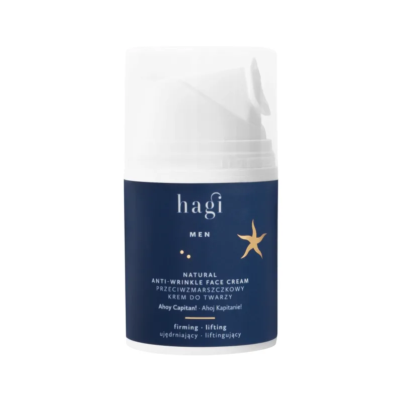Hagi Men Ahoj Kapitan, cremă de față naturală antirid, întărește și ridică, 50 ml — preț și oferte