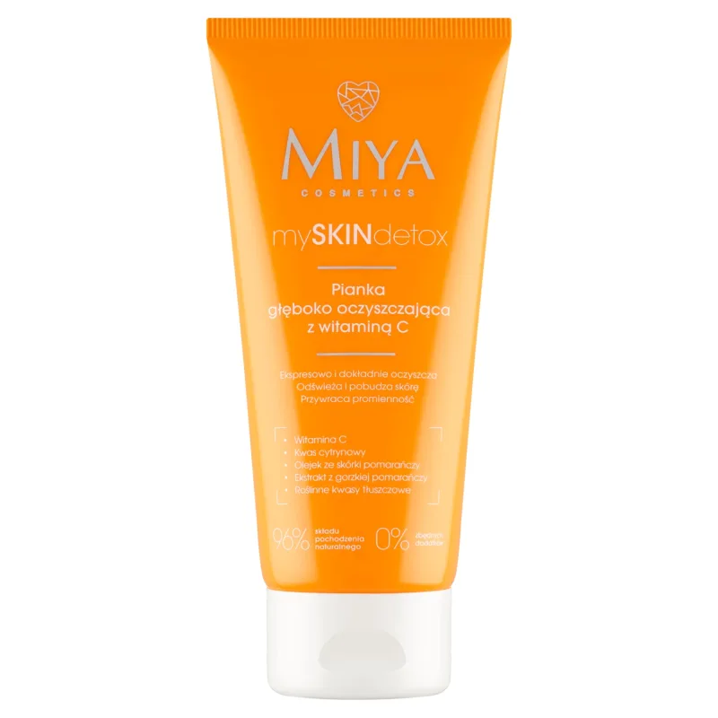 Miya mySKINdetox, spumă de curățare profundă cu vitamina C, 100 ml — preț și oferte