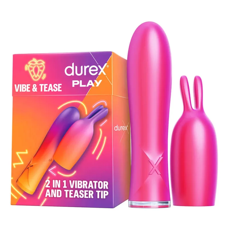 Durex Play Vibe &amp; Tease, vibrator 2 în 1 cu vârf stimulant — preț și oferte