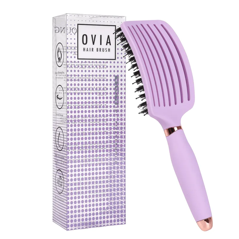 Sister Young, perie de păr cu păr natural, Ovia Liliac, 1 buc — preț și oferte