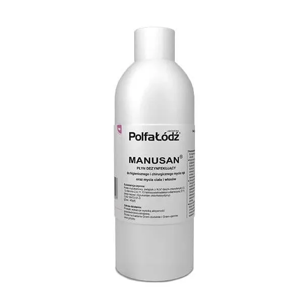Manusan, lichid dezinfectant pentru curățarea igienică și chirurgicală a mâinilor, corpului și părului, 500 ml — preț și oferte