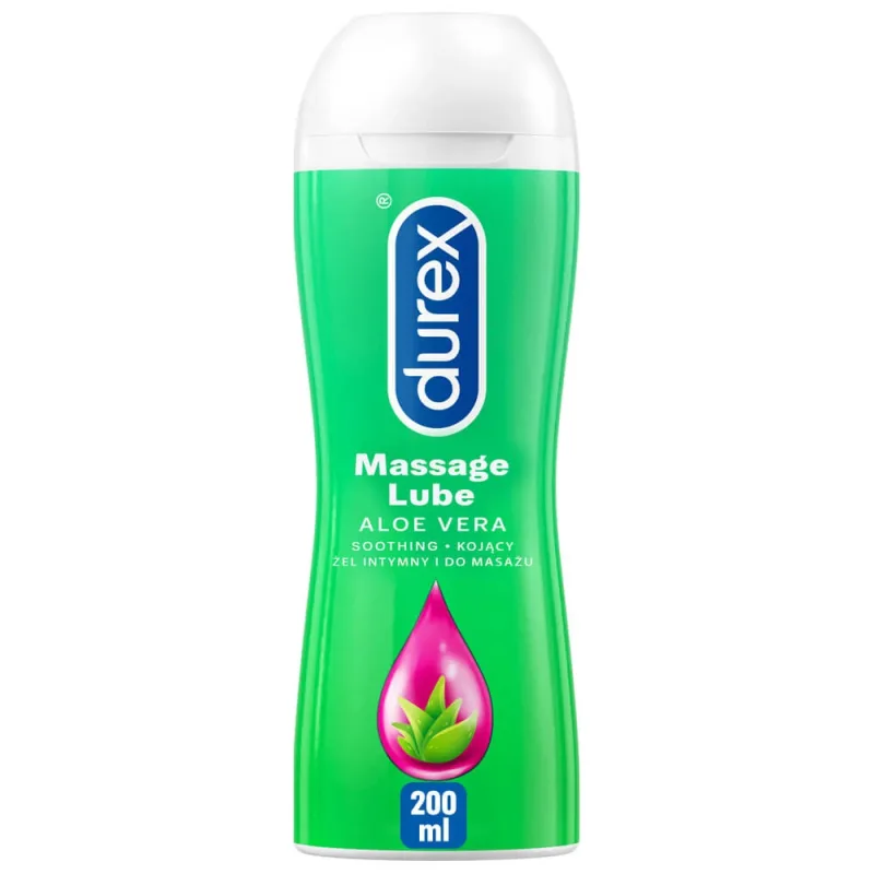 Durex, gel hidratant intim și de masaj 2în1, aloe vera, 200 ml — preț și oferte