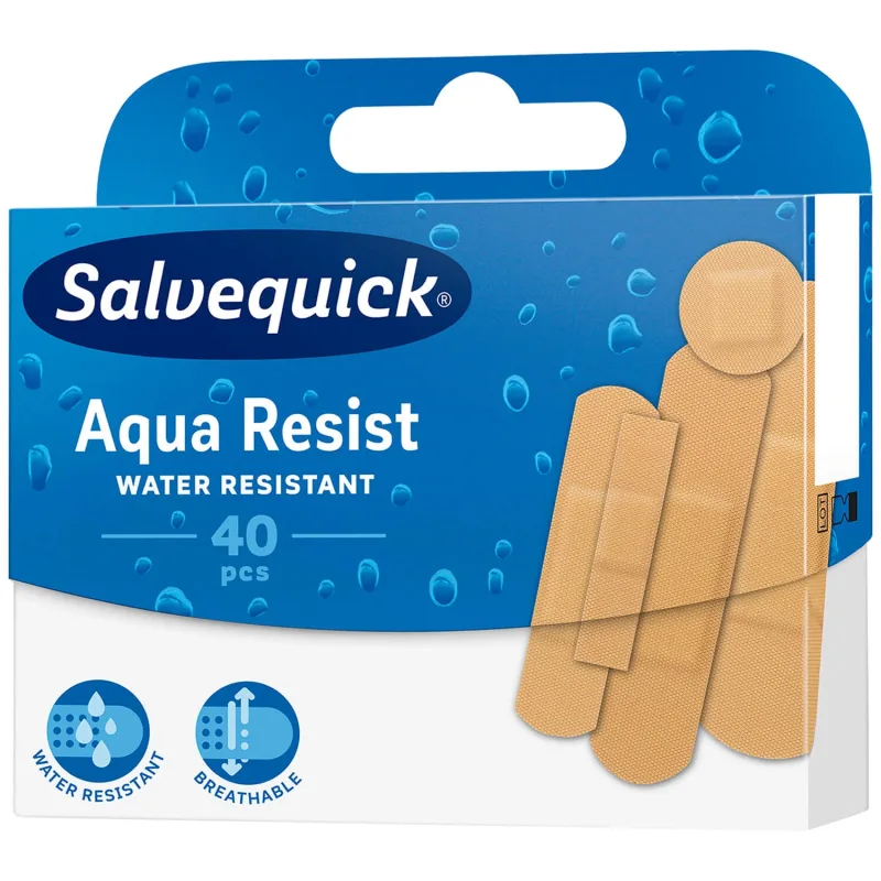 Salvequick Aqua Resist, tencuieli impermeabile, 40 bucăți — preț și oferte