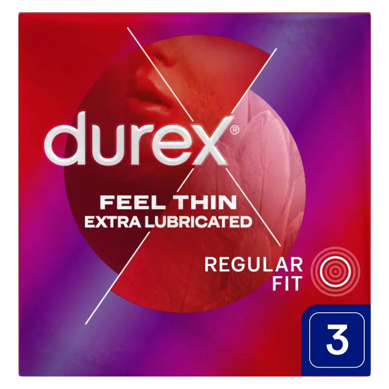 Durex Fetherlite Elite, prezervative cu mai mult lubrifiant, mai subțiri, 3 bucăți — preț și oferte