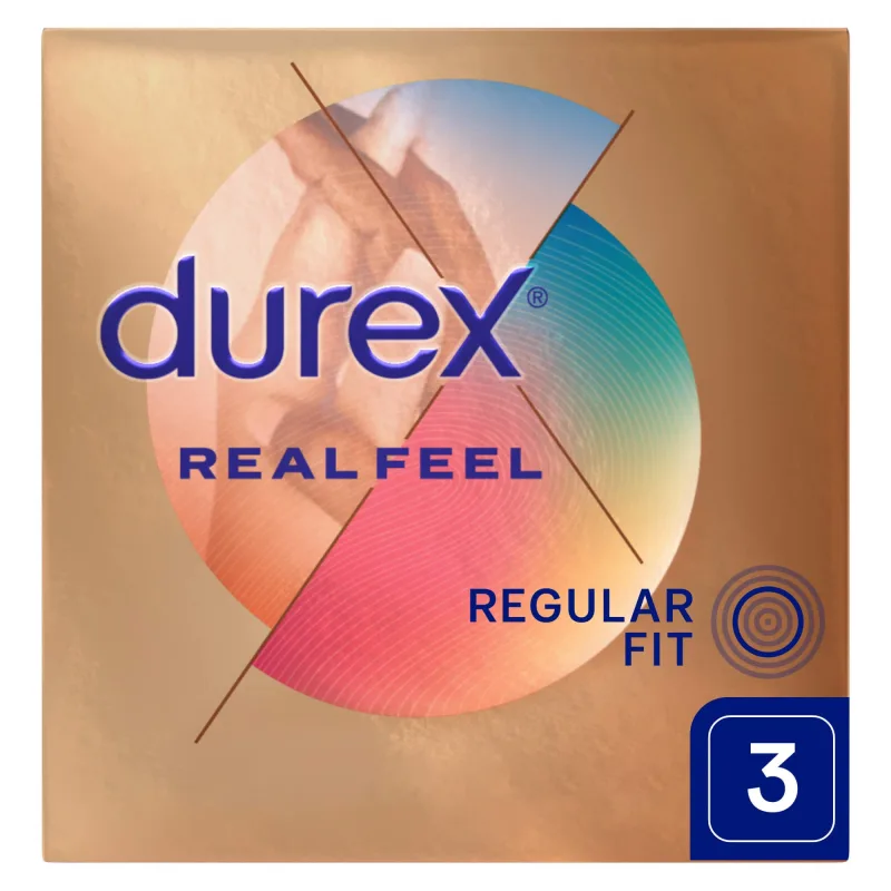 Durex Real Feel, prezervative netede fără latex, 3 bucăți — preț și oferte