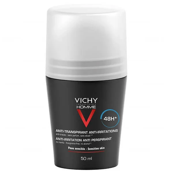 Vichy Homme, roll-on 48h antiperspirant pentru bărbați, 50 ml — preț și oferte