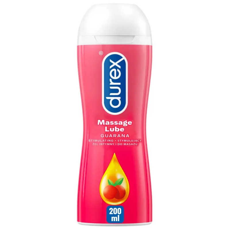 Durex, gel intim stimulativ și de masaj 2în1, guarana, 200 ml — preț și oferte
