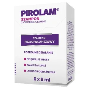 Pirolam, șampon anti-mătreață, 6 pliculețe x 6 ml