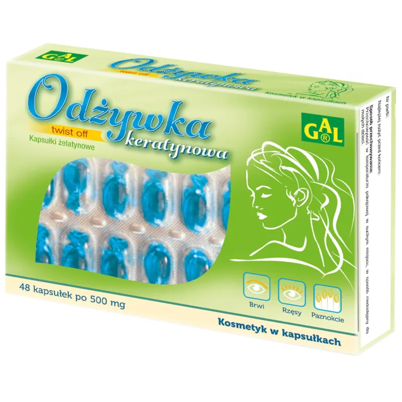 GAL, balsam de keratină, capsulă cosmetică, 48 capsule twist-off — preț și oferte