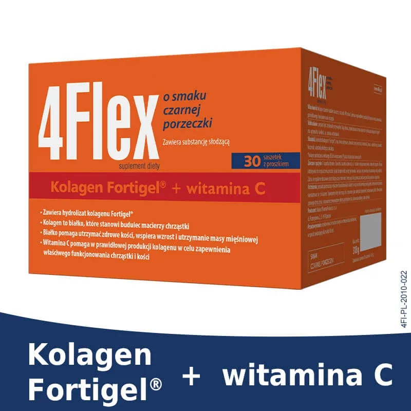 4Flex, aromă de coacăze negre, 30 pliculețe Valeant — preț și oferte