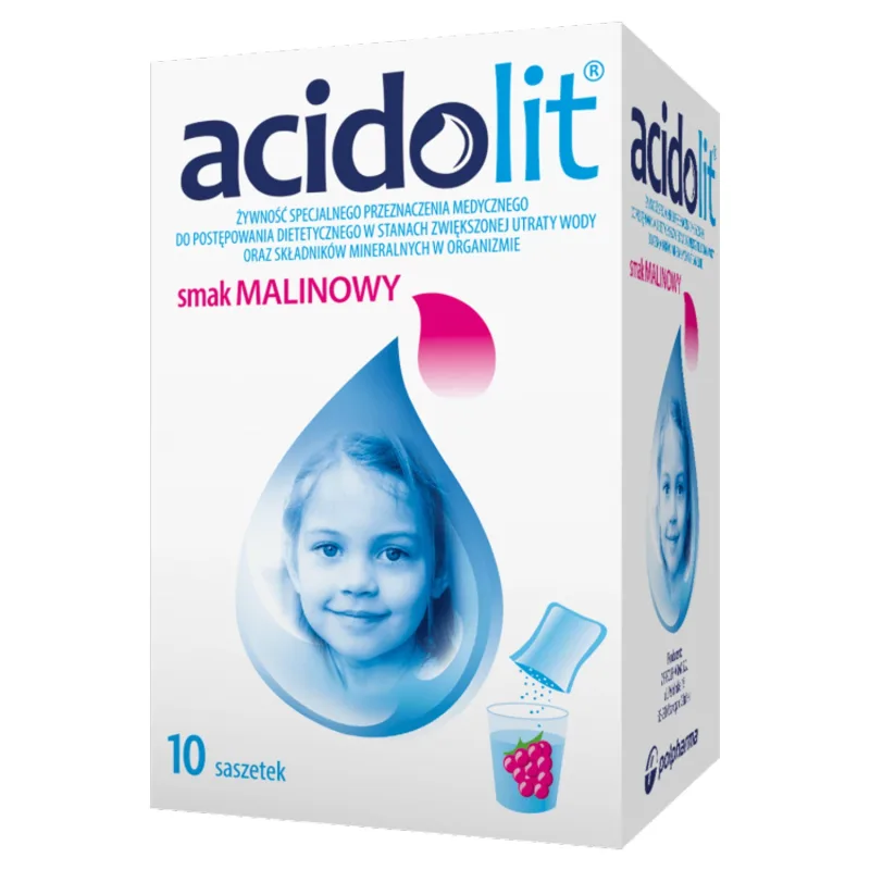 Acidolite, aromă de zmeură, 10 pliculețe — preț și oferte