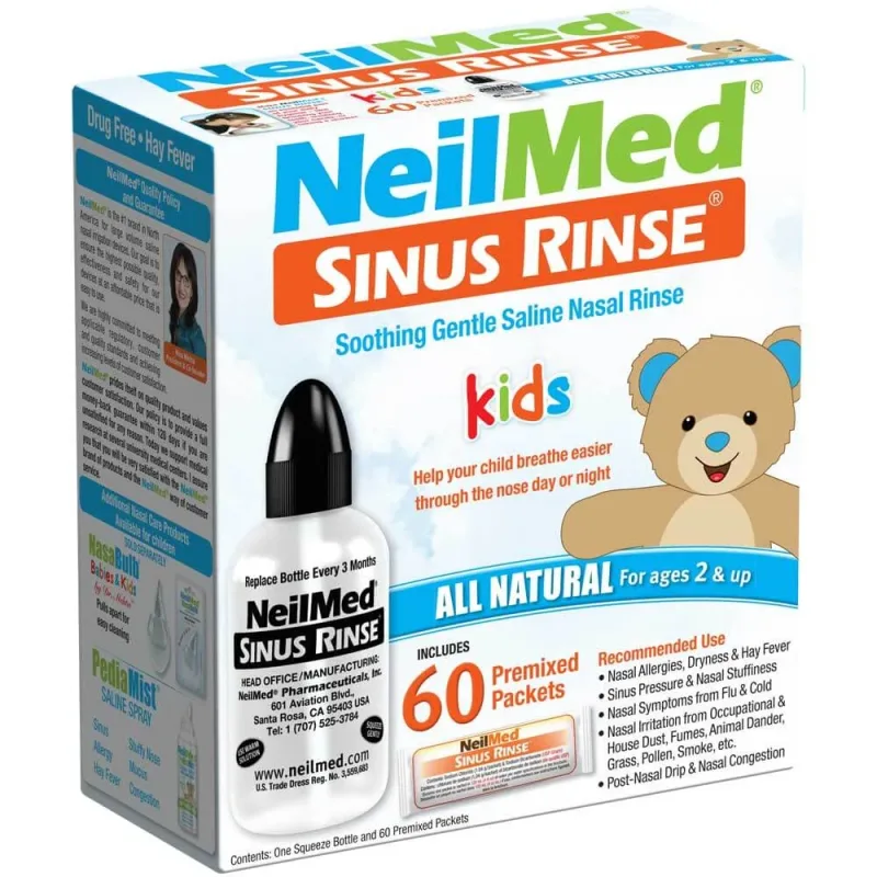 Kit pediatric Sinus Rinse, flacon, 120 ml și 60 de pliculețe — preț și oferte