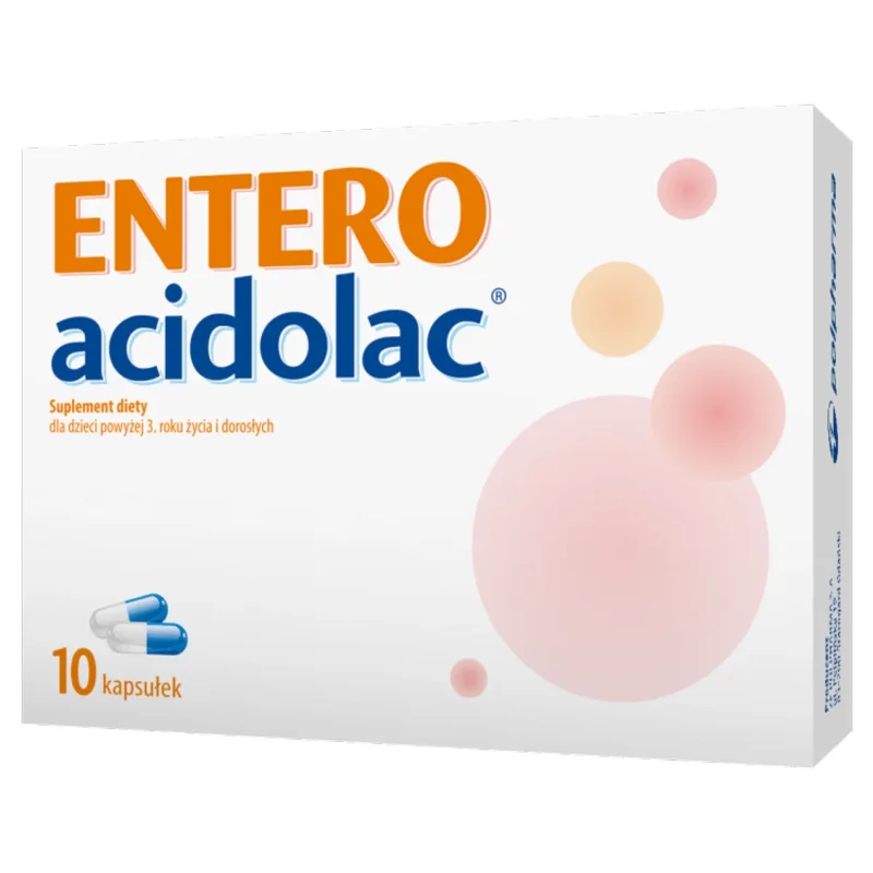 Entero Acidolac, pentru copii cu vârsta peste 3 ani și adulți, 10 capsule — preț și oferte