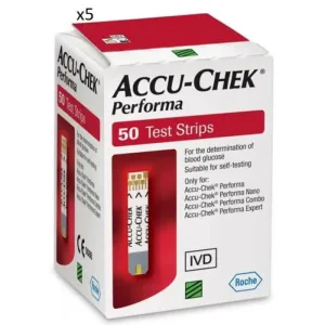 Benzi de testare Accu-Chek Performa pentru glucometru, 50 de bucăți, Roche