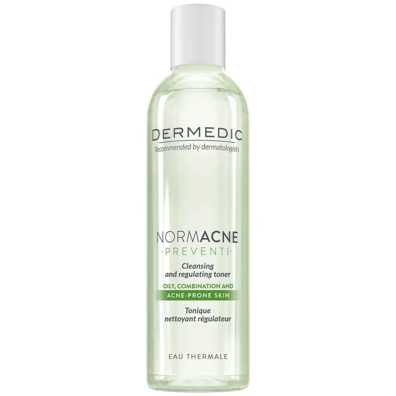 Dermedic NormAcne Preventi, tonic de curățare și reglare, ten gras, mixt și cu tendință acneică, 200 ml — preț și oferte