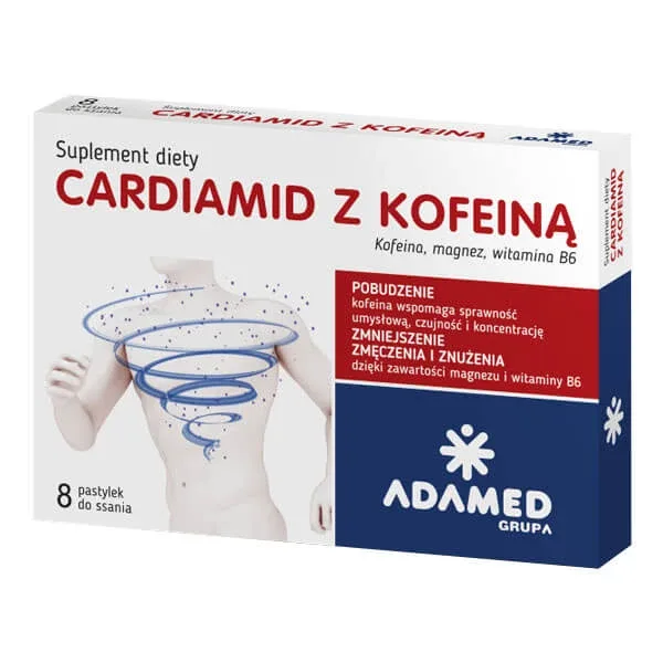 Cardiamid cu cofeină, 8 pastile — preț și oferte