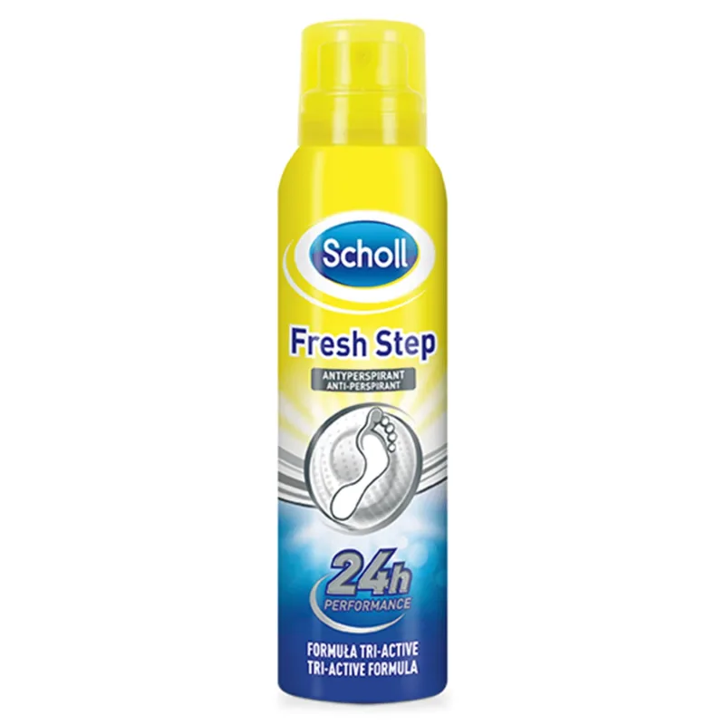Scholl Fresh Step, antiperspirant pentru picioare cu neutralizare a mirosului, 150 ml — preț și oferte