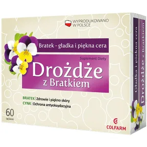Drojdie cu panseluță, 60 comprimate