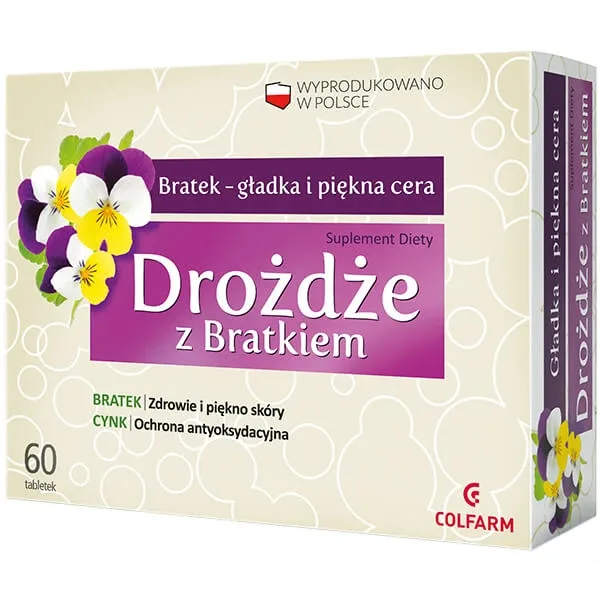 Drojdie cu panseluță, 60 comprimate — preț și oferte