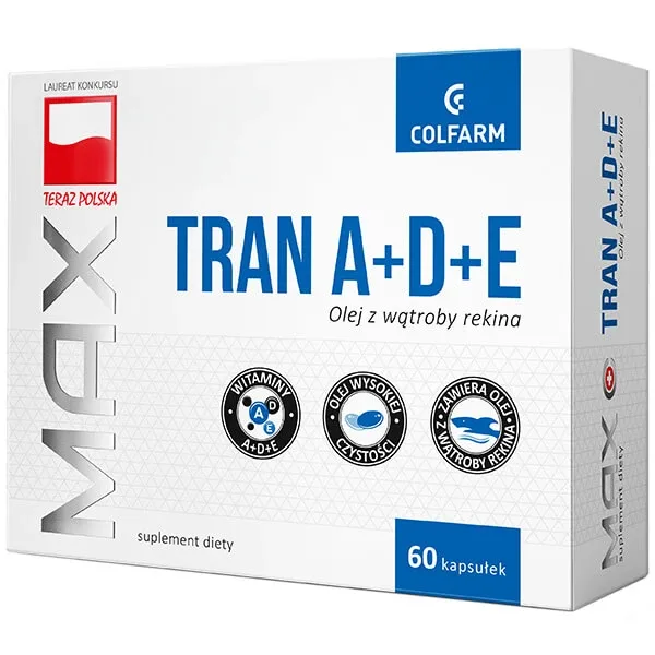 Tranium cu vitaminele A + D + E, 60 capsule — preț și oferte